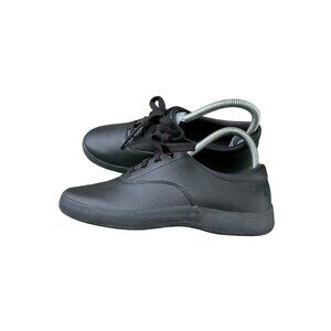 Grasshoppers Ortholite Black Leather Comfort Shoes sneakers Women US 7.5